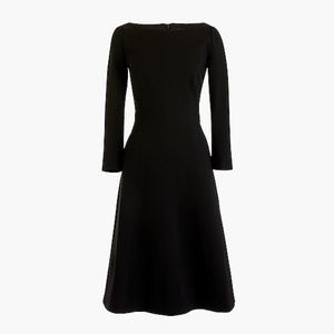 J. Crew fit and flare black sheath dress